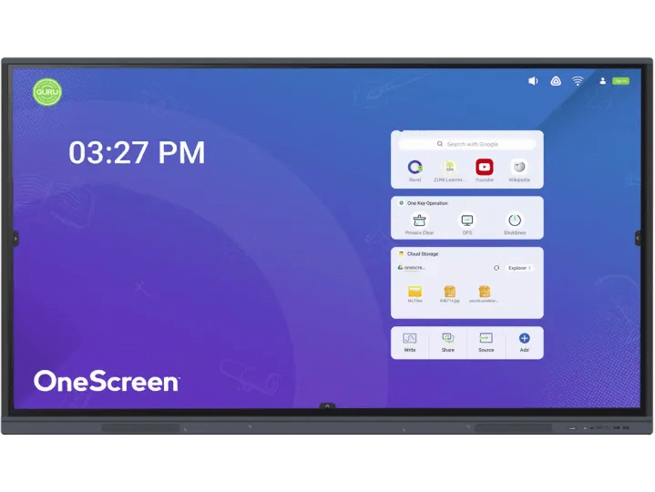 İnteraktiv lövhə OneScreen 55 inch 4K UHD touchscreen with 8GB RAM, 64 GB Storage and Android 11 TL7-55 — İnteraktiv panellər və LED ekranlar, Bakı