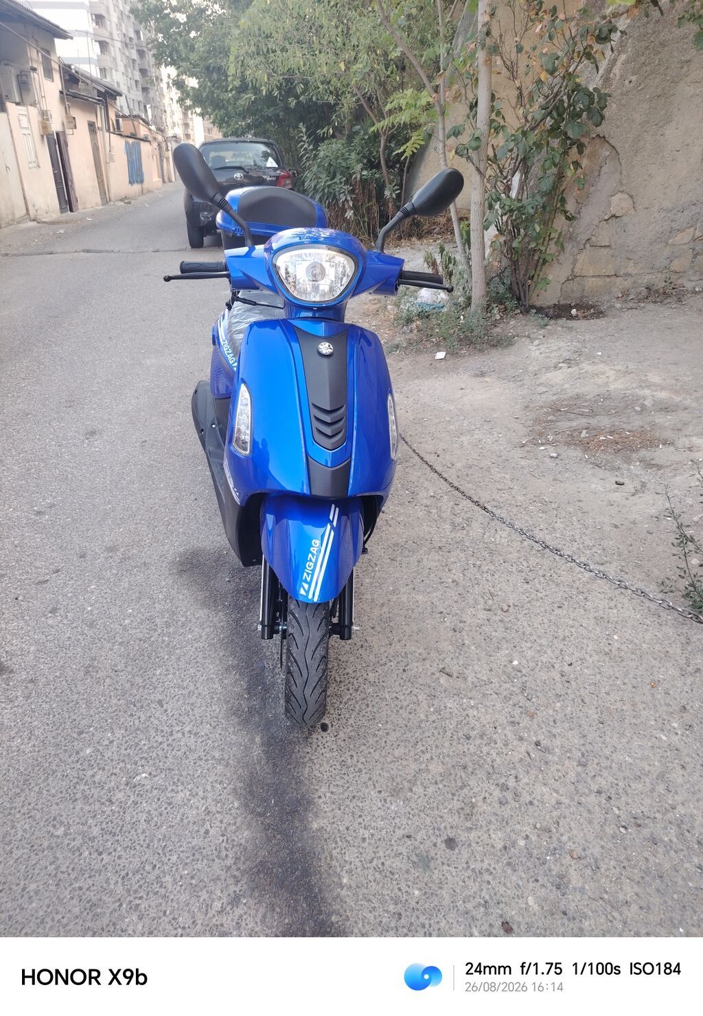 Məhsul: Şəhər üçün rahat Motosiklet(moped) skuter + dəbilqə + telefon — Mopedlər və skuterlər, Bakı (2)