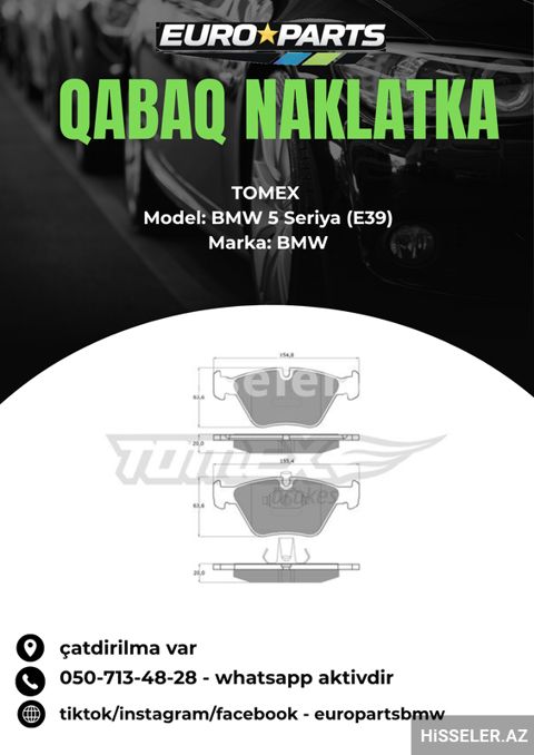Bmw 5 seriya E39 Qabaq Naklatka — Bakı