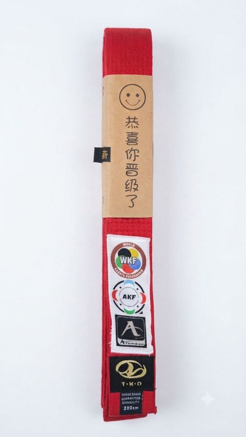 Kəmər Karate üçün, 280 sm, Qırmızı — Bakı