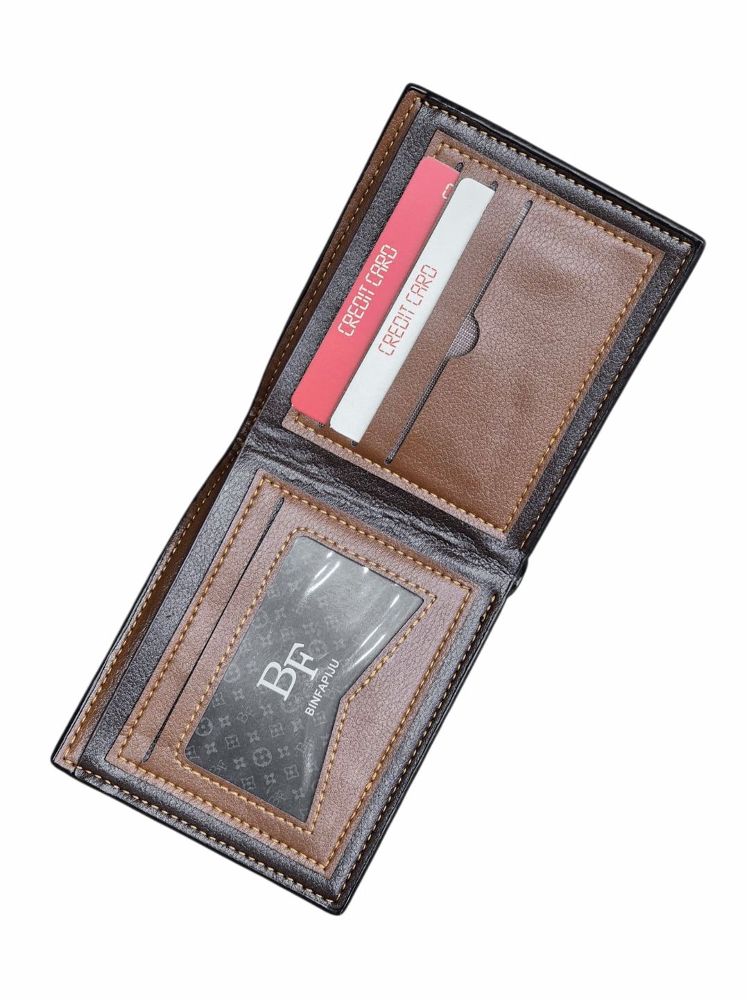 Kişilər üçün pulqabı, poliuretan, 12x9.5 sm, 4 kart bölməsi, qara, Çin istehsalı - WCo_Mercedes-888_Black — Mallar, Bakı (2)