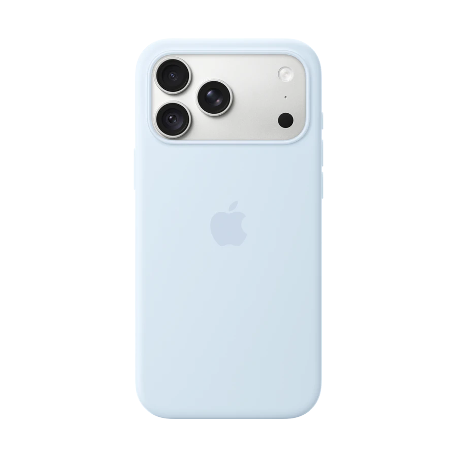 Silikon qoruyucu örtük Apple MagSafe ilə iPhone 18 Pro Max üçün, Crisp Blue — Bakı
