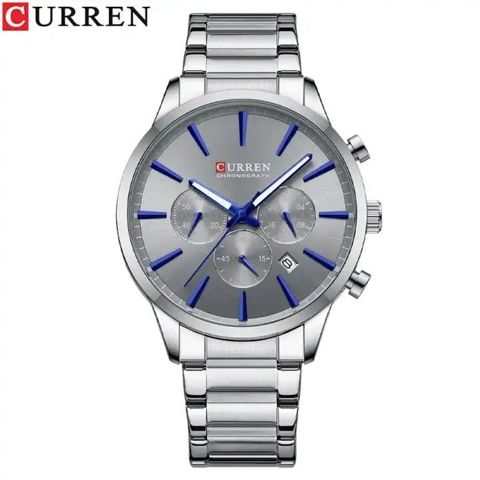 Qol saatı kişilər üçün Curren C8435Silver/Blue/Grey — Bakı