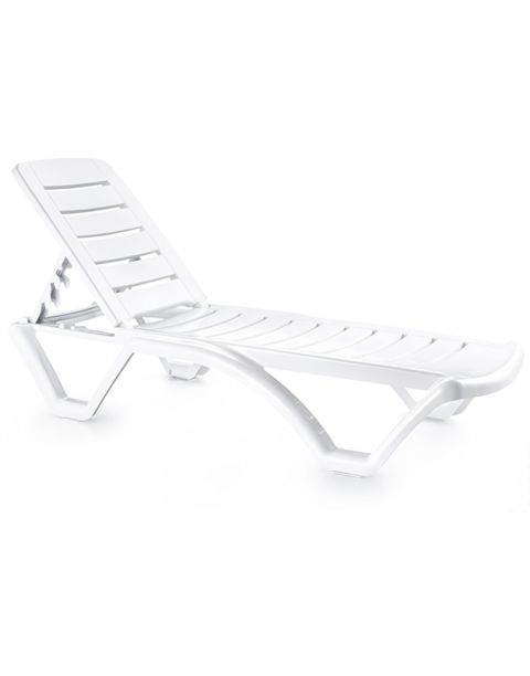 Şezlonq Senyayla Elite, 70x185x35 sm, ağ — Bakı