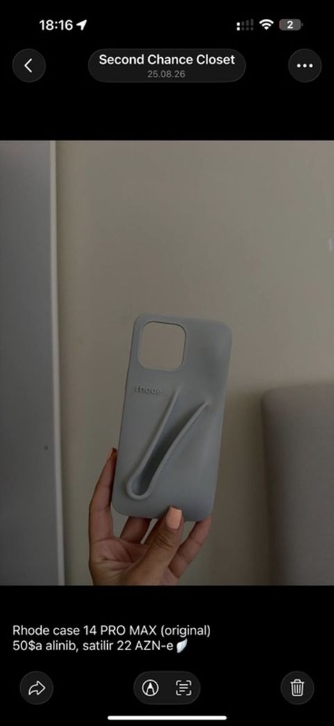 Məhsul: Rhode iPhone 14 Pro Max üçün orijinal telefon qabı - Model — Bakı