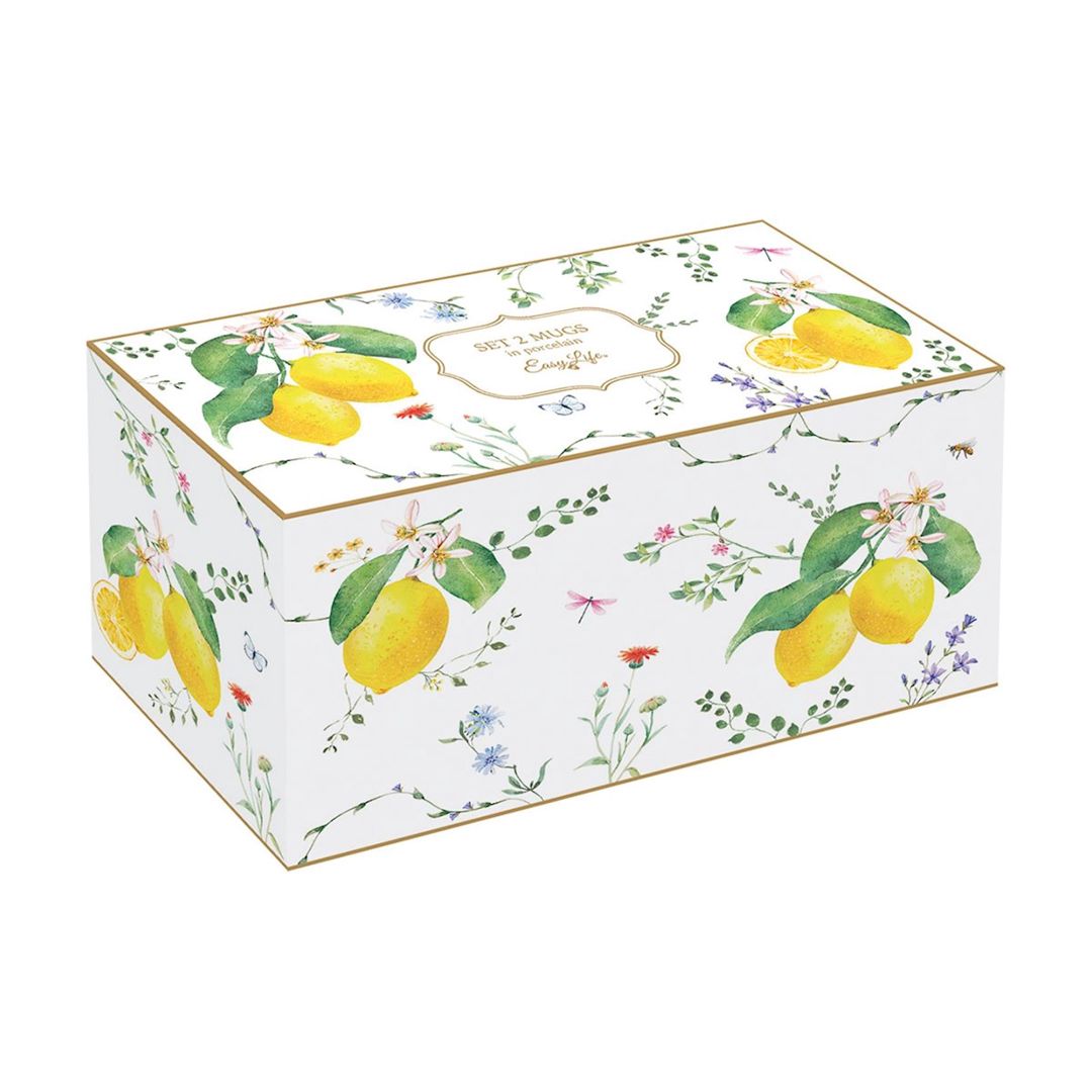 Çay cütü Easy Life Fleurs Et Citrons, farfor, 2 nəfərlik, 275 ml — Mallar, Bakı (2)
