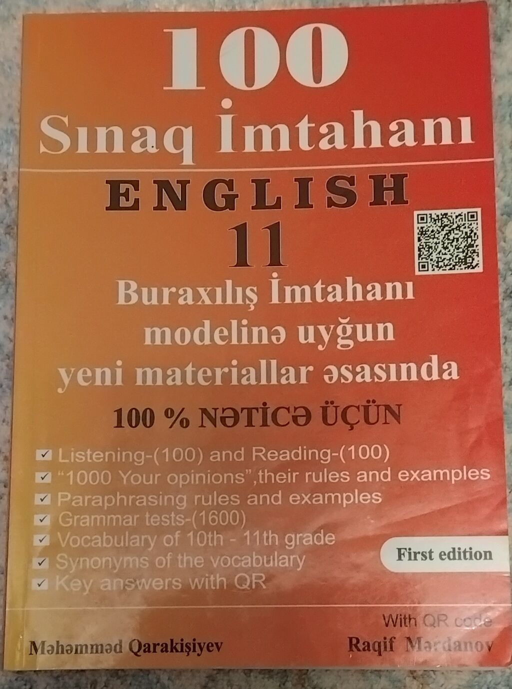 Məhsul: “100 Sınaq İmtahanı – English 11” (First edition) hazırlıq — Kitablar, Gəncə