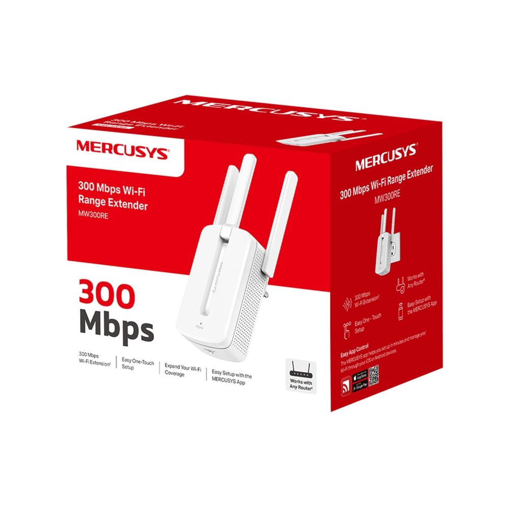 Mercusys MW300RE Wi‑Fi Siqnal Gücləndiricisi N300 — Sinyal gücləndiricilər və antennalar, Bakı (2)