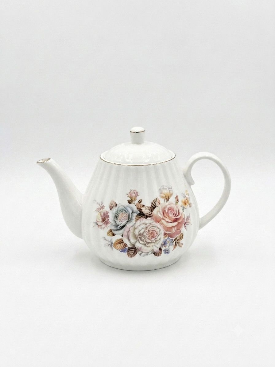 Dəmləmə çaydanı 10550, keramika, ağ, 1000 ml — Mallar, Bakı