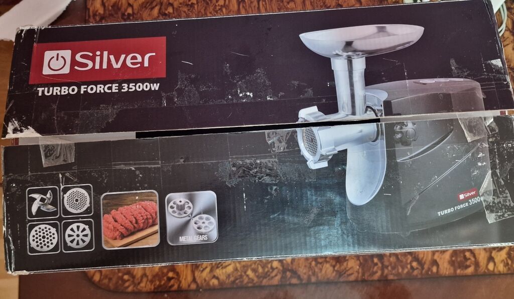 Silver Turbo Force 3500W ətçəkən - Güc: 3500W (Turbo Force) - Model — Ət xırdalayıcılar və qurğular, Bakı (8)