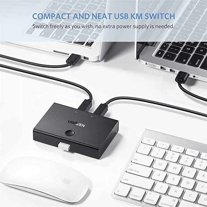 30345 Ugreen USB 2.0 Sharing Switch 2x1 (Black) — Kommutatorlar və marşrutlayıcılar, Bakı (2)