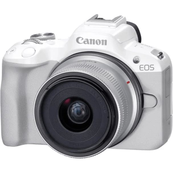 Fotoaparat Canon EOS R50 WH + Lens RFS18-45 S 5812C030 — Fotoaparat, Bakı (2)