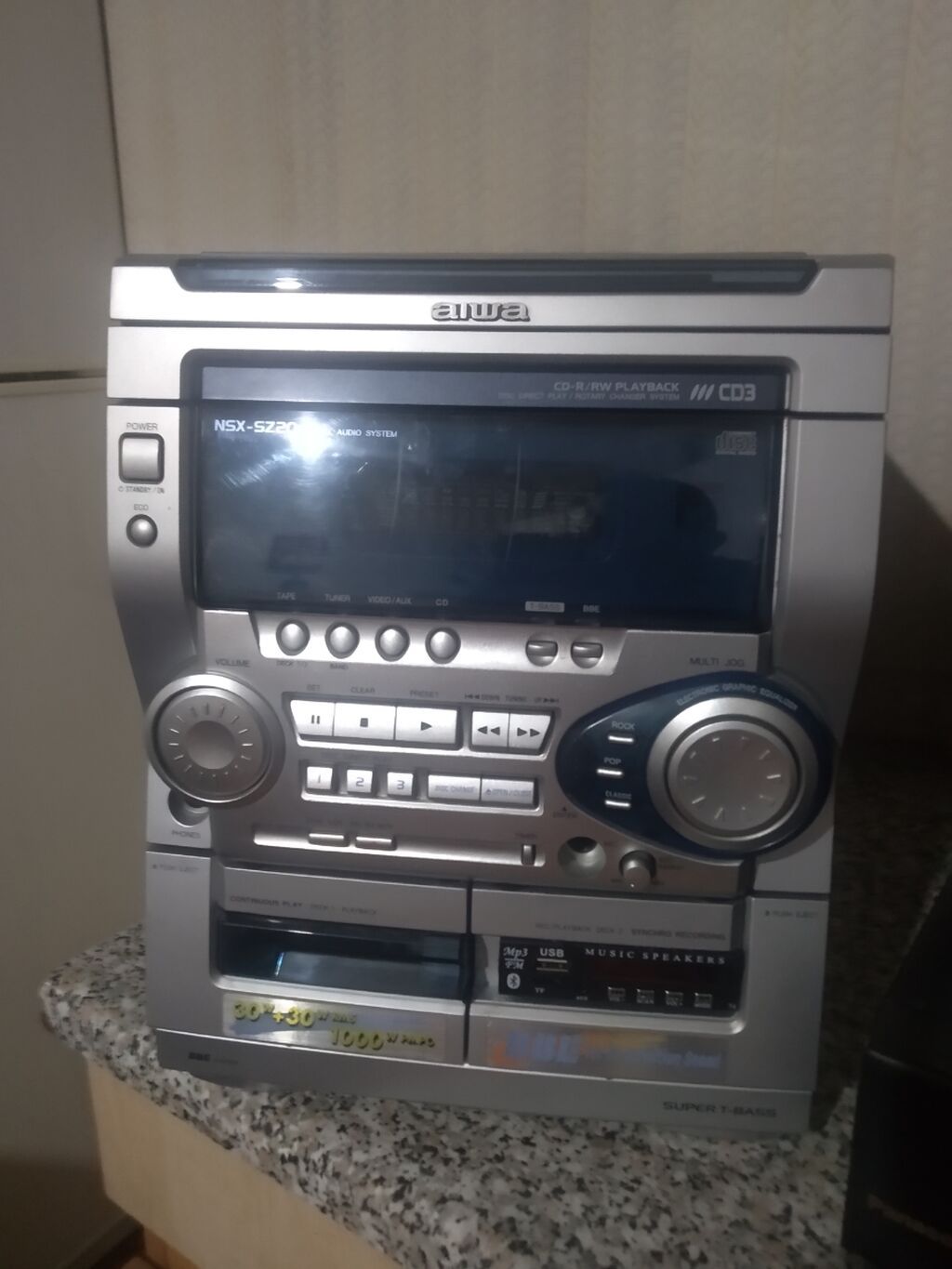 Aiwa NSX-SZ20 kompakt audio sistemi - 3 diskli CD çalğı (CD, Cd‑r/rw — Akustik sistemlər, Bakı