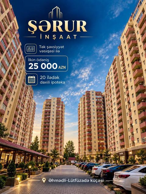 Satılır 3 otaqlı yeni tikili 118.8 m² — Bakı