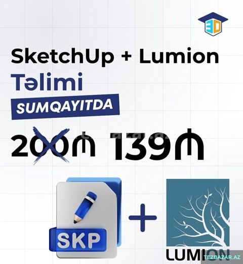 Sketchup+ Lumion təlimi — Sumqayıt