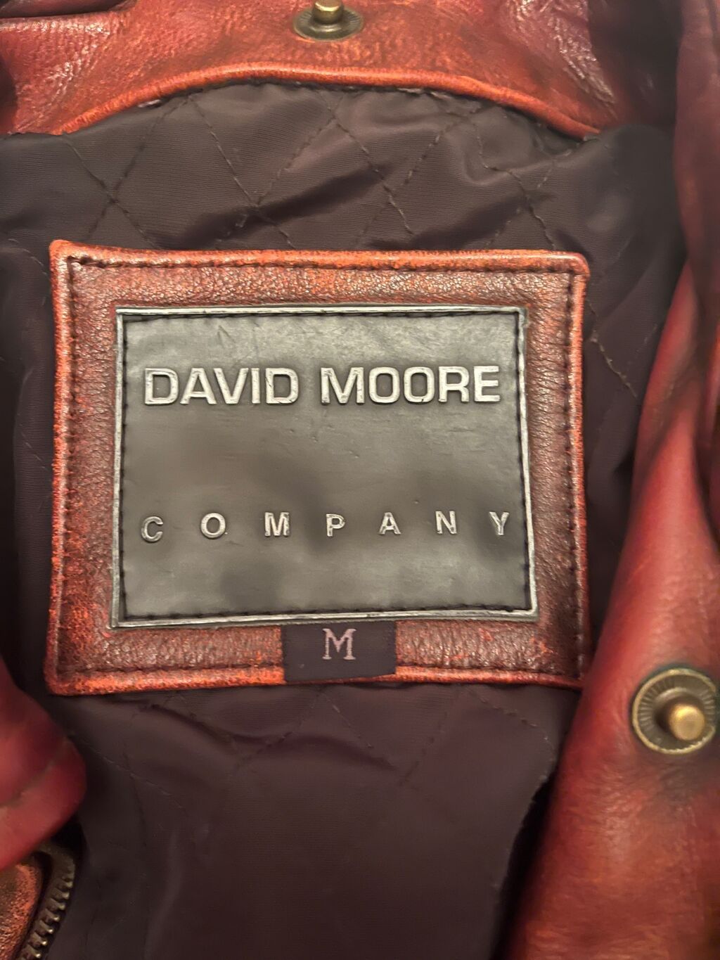 David Moore Company markalı kişi üçün dəri gödəkçə. Ölçü: M. Gödəkçə — Kurtkalar, Bakı (2)