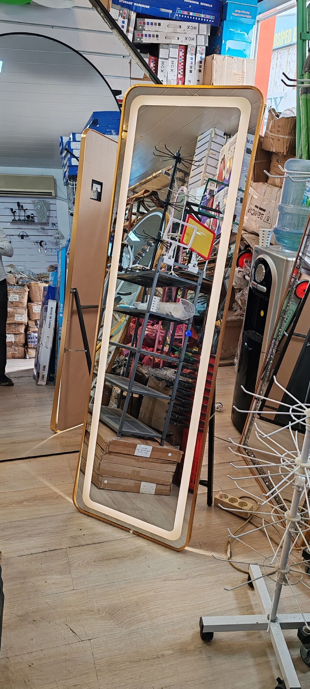 Güzgü Döşəmə üstü, Düzbucaqlı, Dekorativ, Arxa işıqlı — Aynalar, Bakı (3)