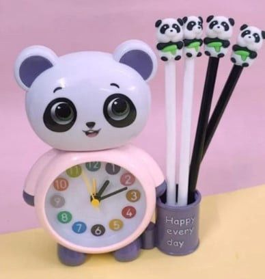 Masaüstü və yerüstü saat Tera 13 Uşaq Panda Çəhrayı Plastik - tor_0172 — Bakı