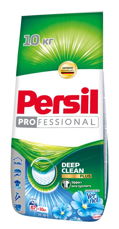 Universal yuyucu toz Persil Professional Deep Clean Plus istənilən paltarlar üçün, avtomat, ətirli, 10 kq, 66 yuma — Bakı
