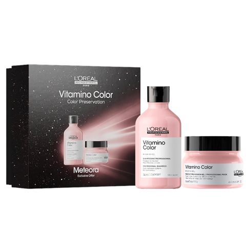Qulluq üçün kosmetika dəsti L'Oréal Professionnel Vitamino Color Duo boyalı saçlar üçün (şampun + kondisioner) - 3474637324711 — Bakı