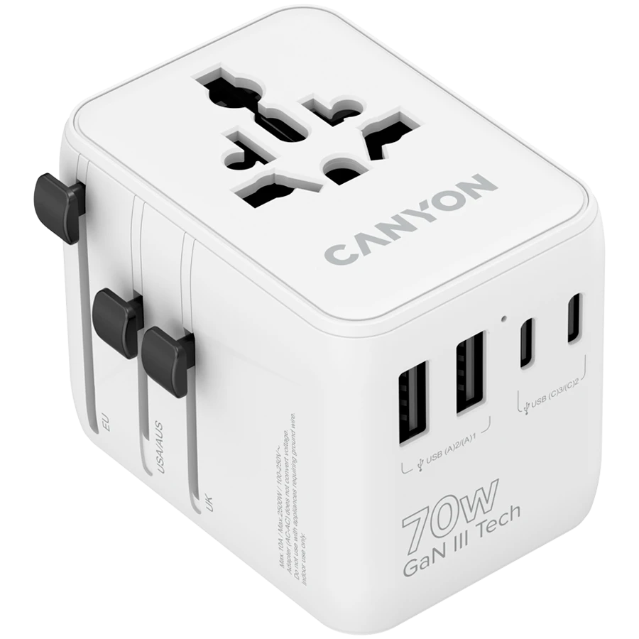 Qidalanma adapteri Canyon OnTour 70 Usb/usb-c, 70 Vt, Ağ — 99 ₼ · Bakı · Smartfon aksesuarları Qidalanma adapteri Canyon OnTour 70 Usb/usb-c, 70 Vt, Ağ — Bakı