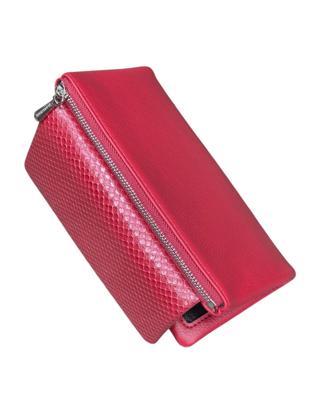 Qadınlar üçün poliuretan pulqabı, qırmızı, maqnit kilidli, 10 kart bölməsi, 18.5×9.5 sm, Çin istehsalı - Saralyn_0575_Red — Mallar, Bakı (3)