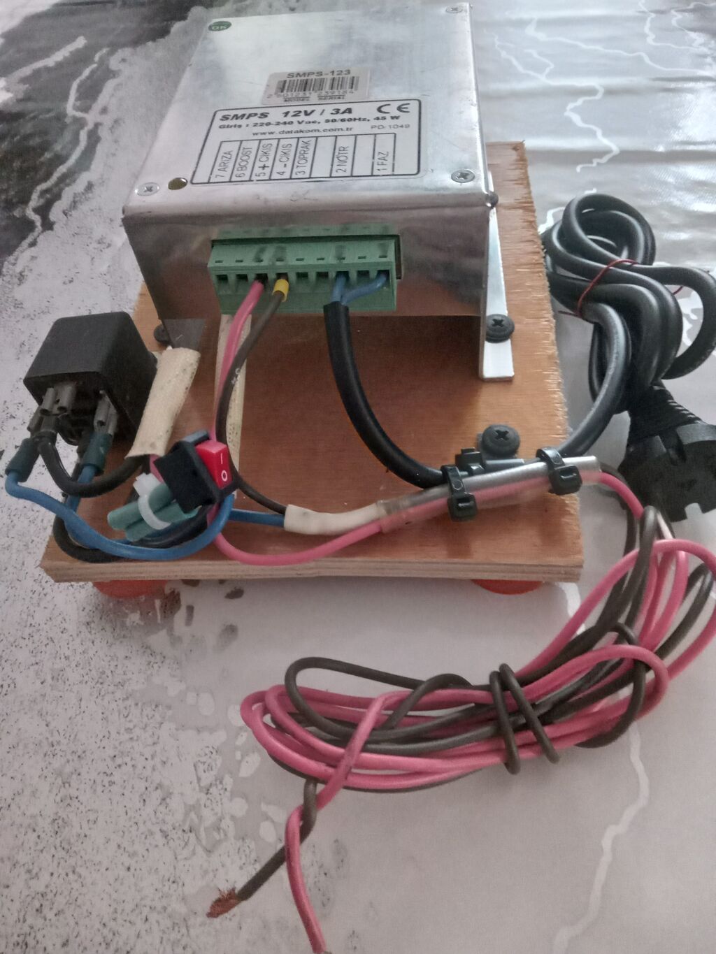 Smps 12V 3A güc mənbəyi – hazır blok - Model: SMPS-123 (Datakom) — Qida bloklari, Bakı (2)