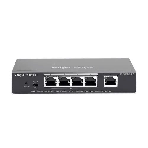 5-Port Gigabit Smart PoE Switch Reyee RG-ES205GC-P — Kommutatorlar və marşrutlayıcılar, Bakı