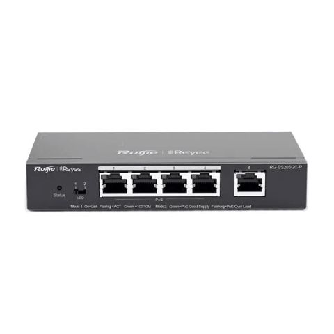 5-Port Gigabit Smart PoE Switch Reyee RG-ES205GC-P — Bakı