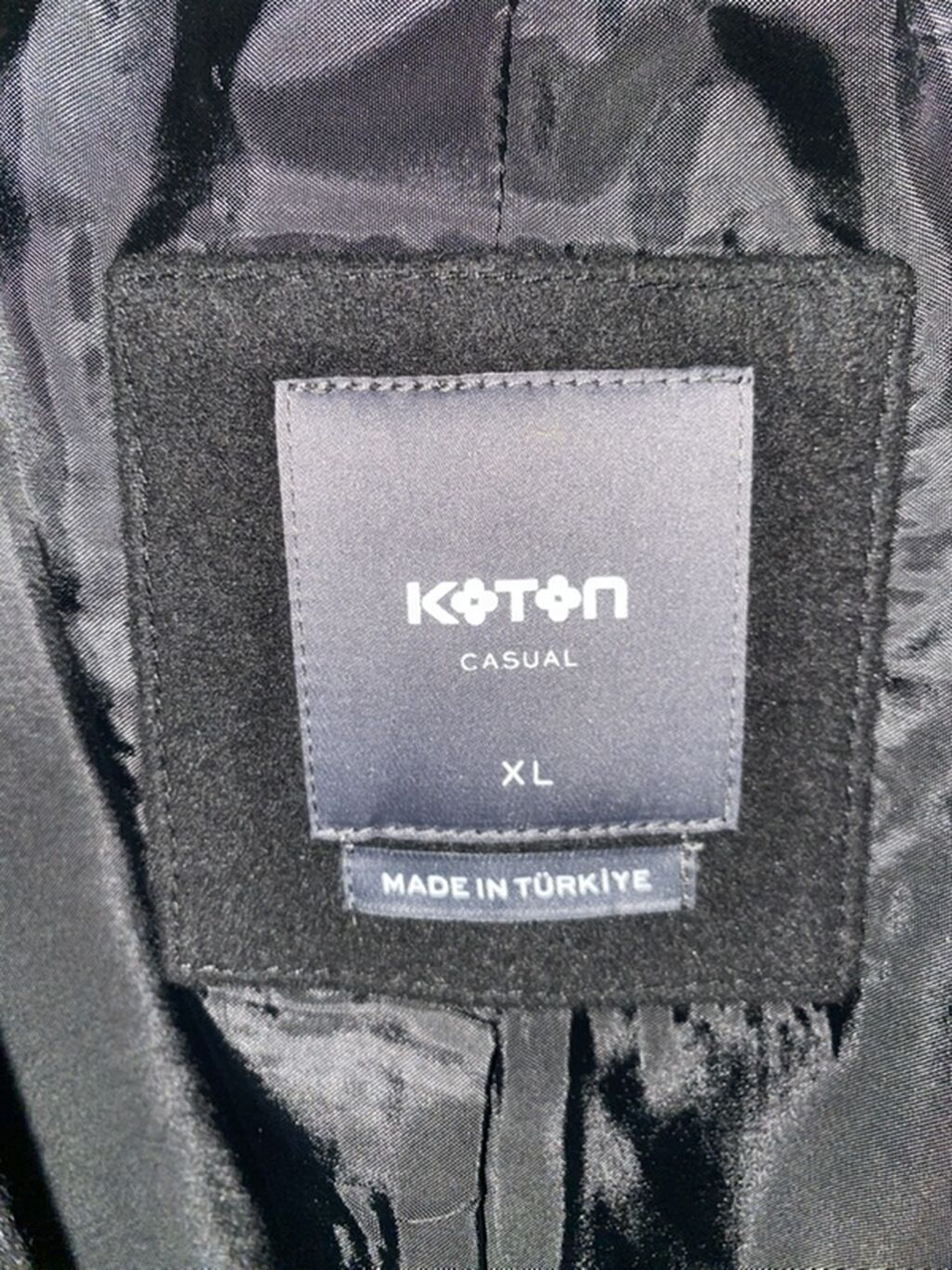 Koton Casual kişi palto - Rəng: qara - Ölçü: L; XL - İstehsal — Palto, Bakı (2)
