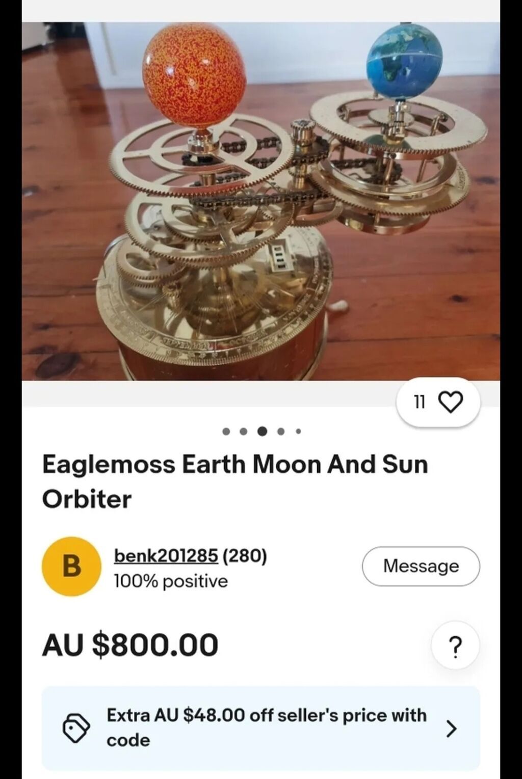 "Tellurı" Yer-ay-günəşin astronomik modeli.elektrikle işe dûşur — Digər, Bakı (2)
