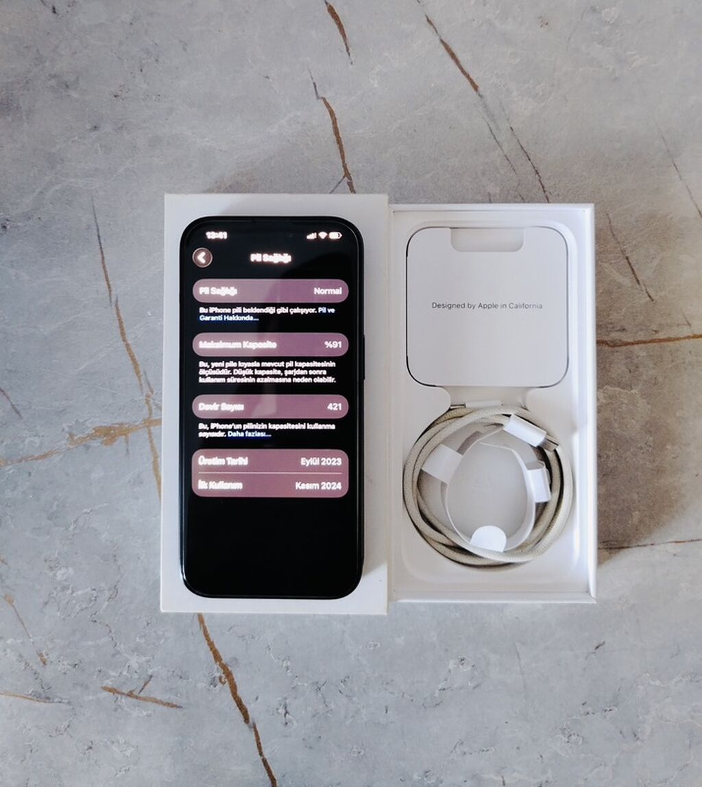IPhone 15 Pro, 256 GB, Blue Titanium, Face ID — Apple iPhone, Sumqayıt (3)
