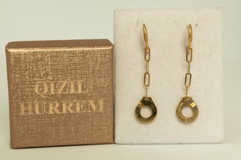 Sırğa qadınlar üçün HG629, qızıl 585 əyar — Bakı
