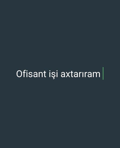 Ofisiant, Kişi, 18 yaş, 3-5 illik təcrübə — Xırdalan