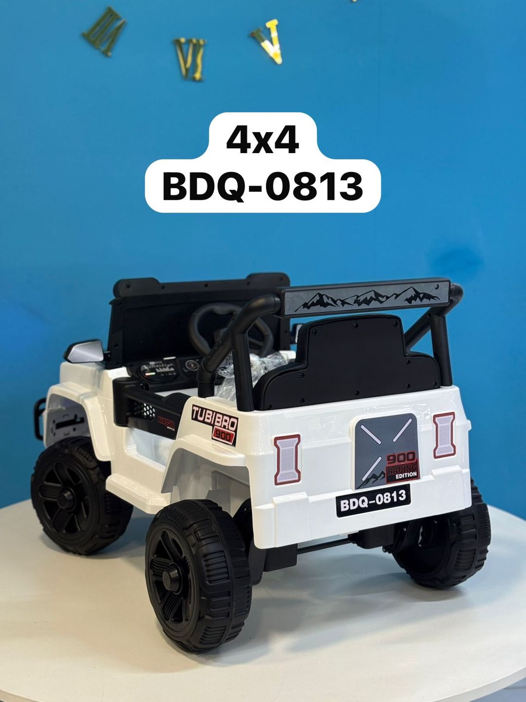 Uşaq elektrik avtomobili BDQ-0813, ağ — Mallar, Bakı (2)