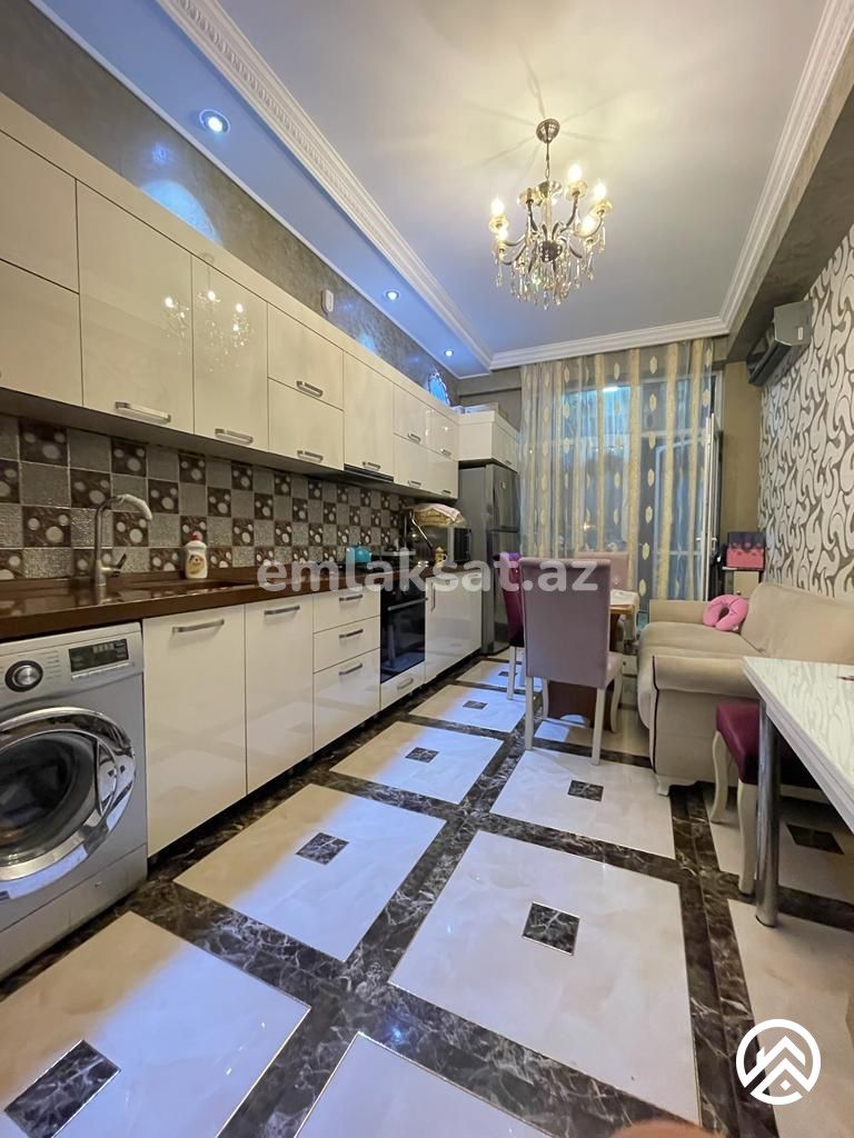 Satılır 2 otaq yeni tikili 110 m², Gənclik metrosu — Mənzil, Bakı (4)