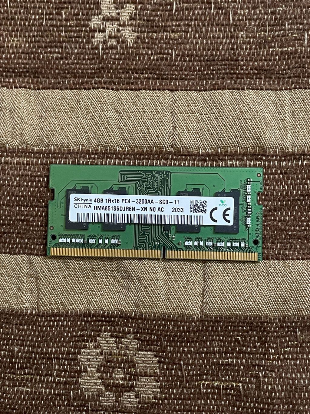 SK Hynix noutbuk RAM-ı, 4GB DDR4 3200MHz Sodımm Model — Operativ yaddaş, Bakı