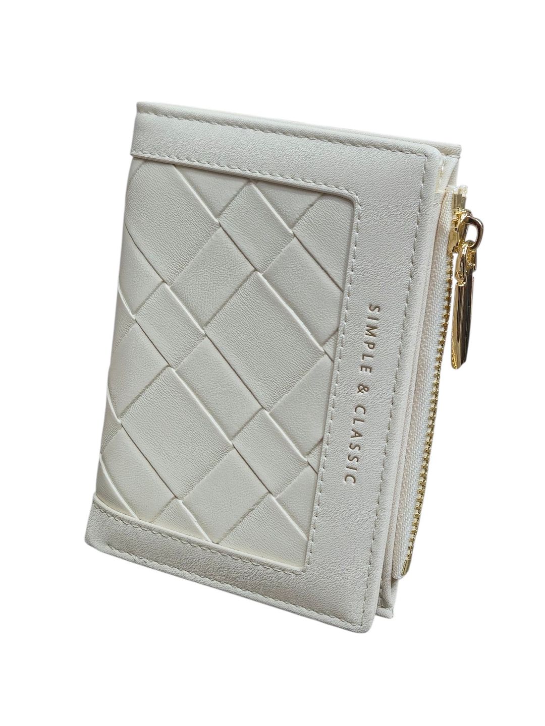 Qadınlar üçün pul kisəsi, poliuretan, 6 kart bölməsi, ağ, 9x12 sm, Çin istehsalı - Yadas_D2000-B186_White — Mallar, Bakı