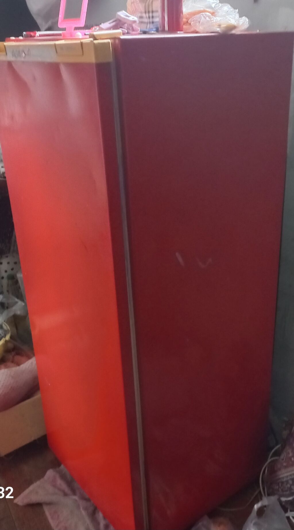 Qırmızı rəngli birqapılı soyuducu - Kompakt ölçülü, məişət və ya ofis — Soyuducular, Bakı (2)