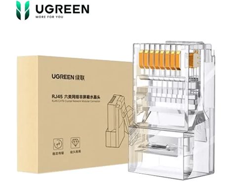 Ugreen RJ45 CAT6 Crystal Network Modular Connector 100 Pack 60558 — Bakı