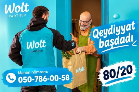 Sürücü-kuryer tələb olunur, İşəmuzd ödəniş — Bakı