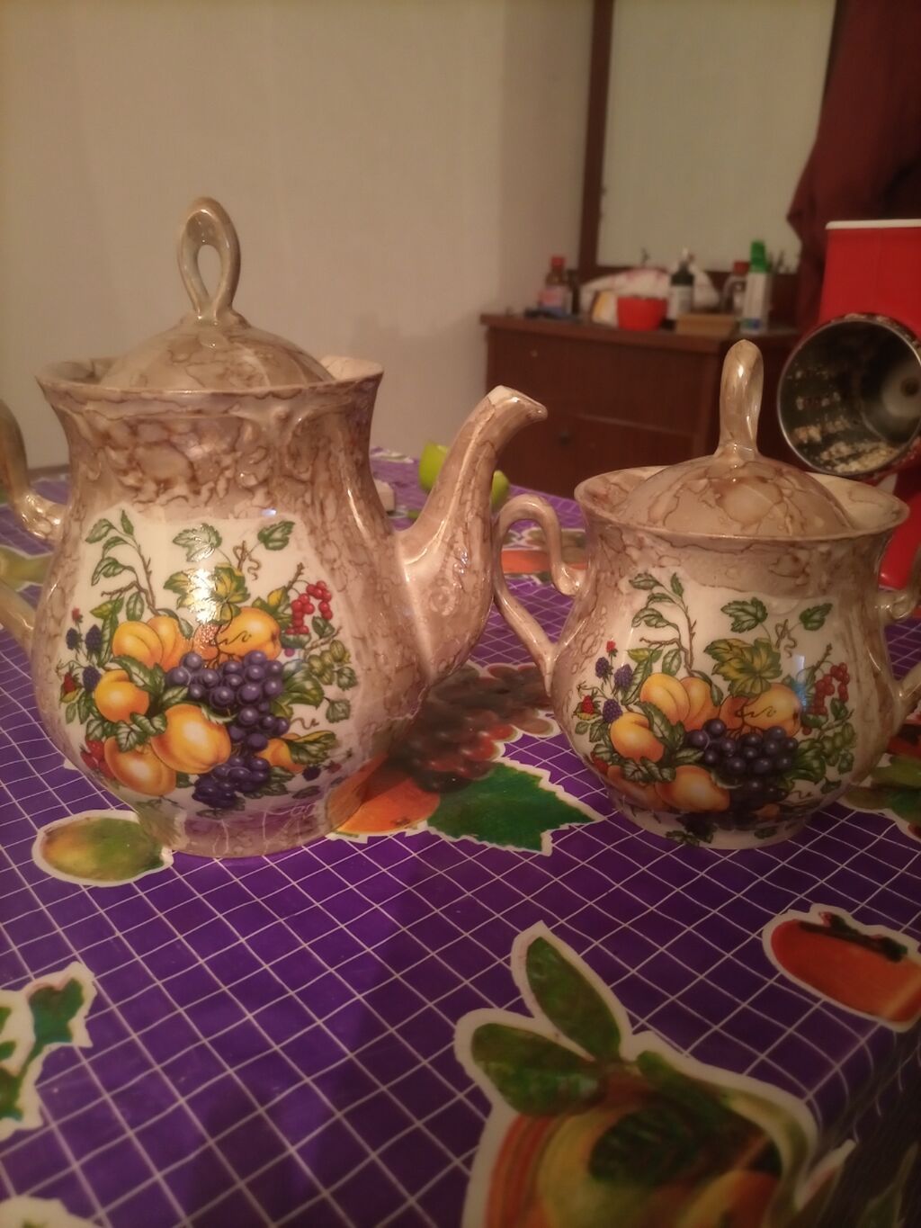 Çay dəsti, rəng - Qəhvəyi, Keramika — Süfrə qabı, Bakı (4)