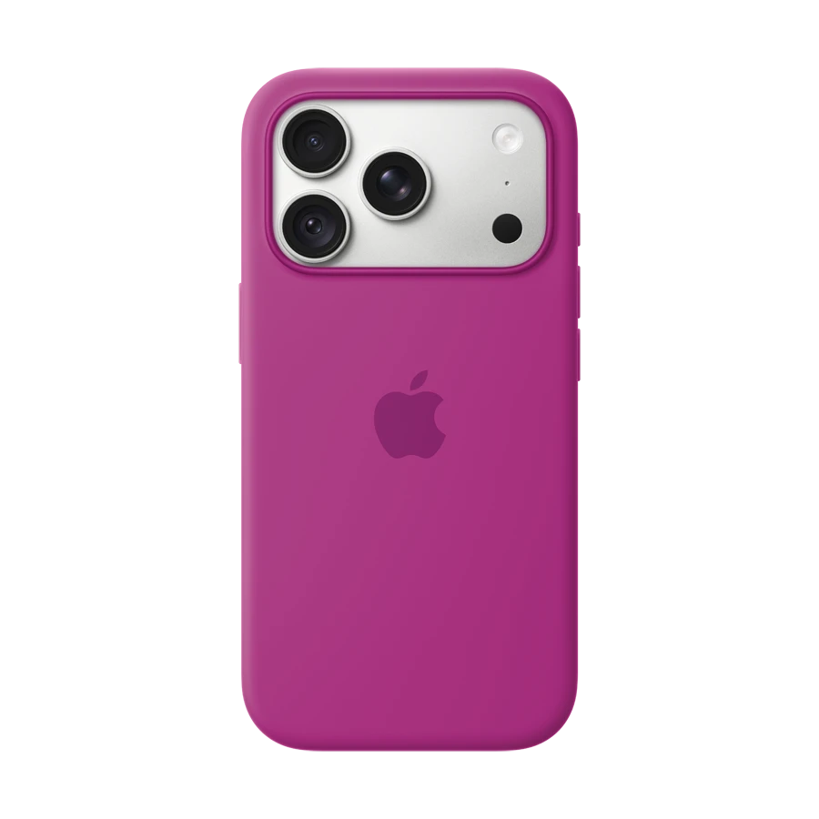 Silikon qoruyucu örtük Apple MagSafe ilə iPhone 18 Pro üçün, Magenta — Bakı