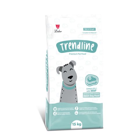 Quru yem Trendline böyük cins itlər üçün, mal əti, 15 kq — Bakı