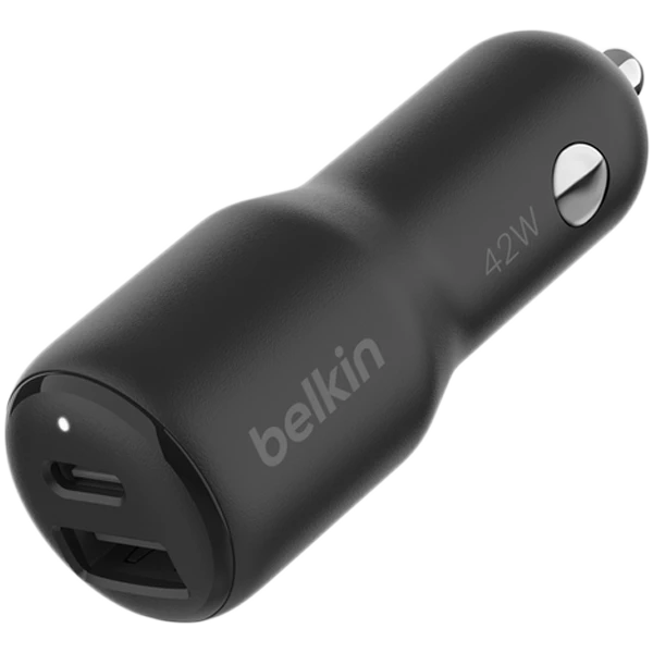Avtomobil üçün adapter Belkın Usb/usb-c, 42 Vt, Qara — Şarj cihazları, Bakı