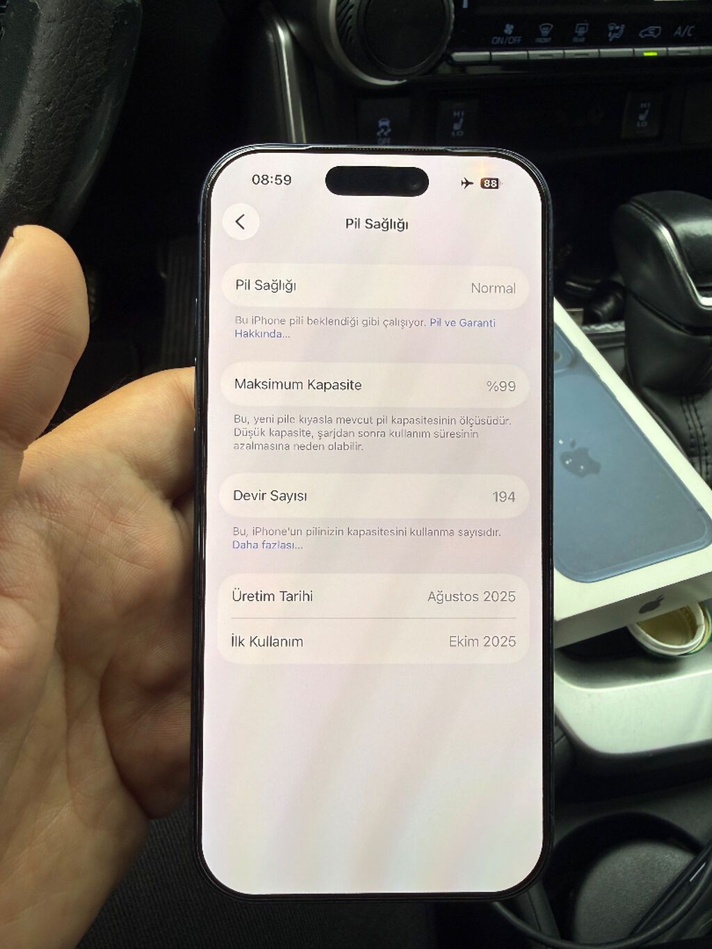 IPhone 17 Pro, 256 GB, Göy, Simsiz şarj, Face ID, Sənədlərlə — Apple iPhone, Bakı (3)