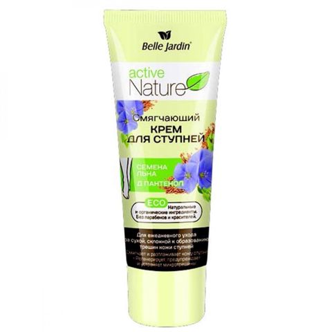 Dabanlar üçün yumşaldıcı krem Belle Jardin Active Nature Eco Kətan toxumu və D-pantenol, 85 ml — Bakı