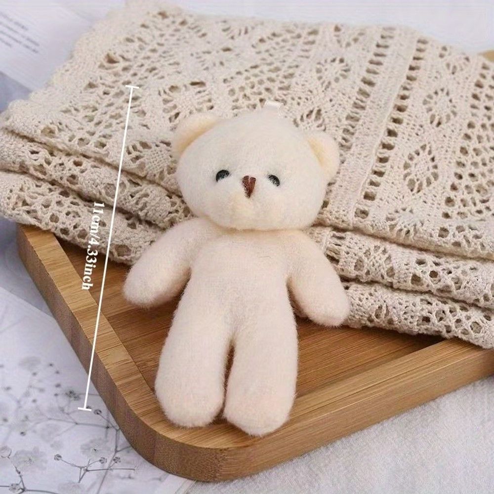 Mini teddy ayı, brelok kimi istifadə oluna bilən, 11 sm — Yumşaq oyuncaqlar, Bakı (2)