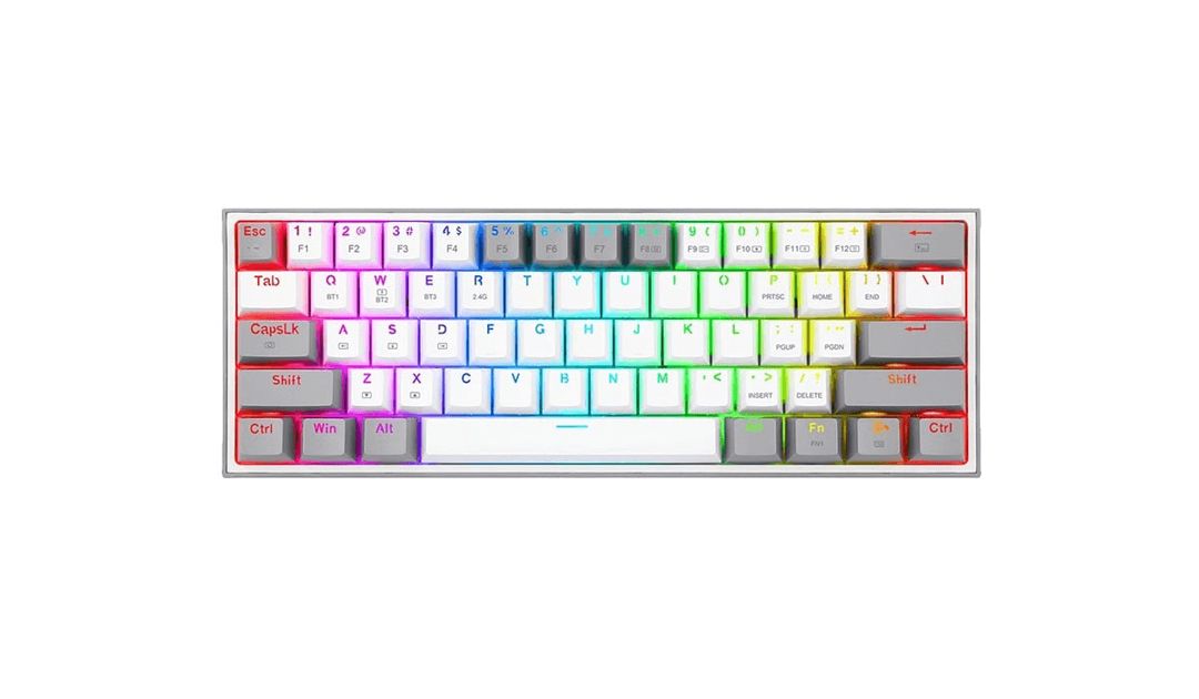 Klaviatura Redragon Fizz RGB Pro K616RGB (W/G) White Grey — Kompüterlər və noutbuklar, Bakı