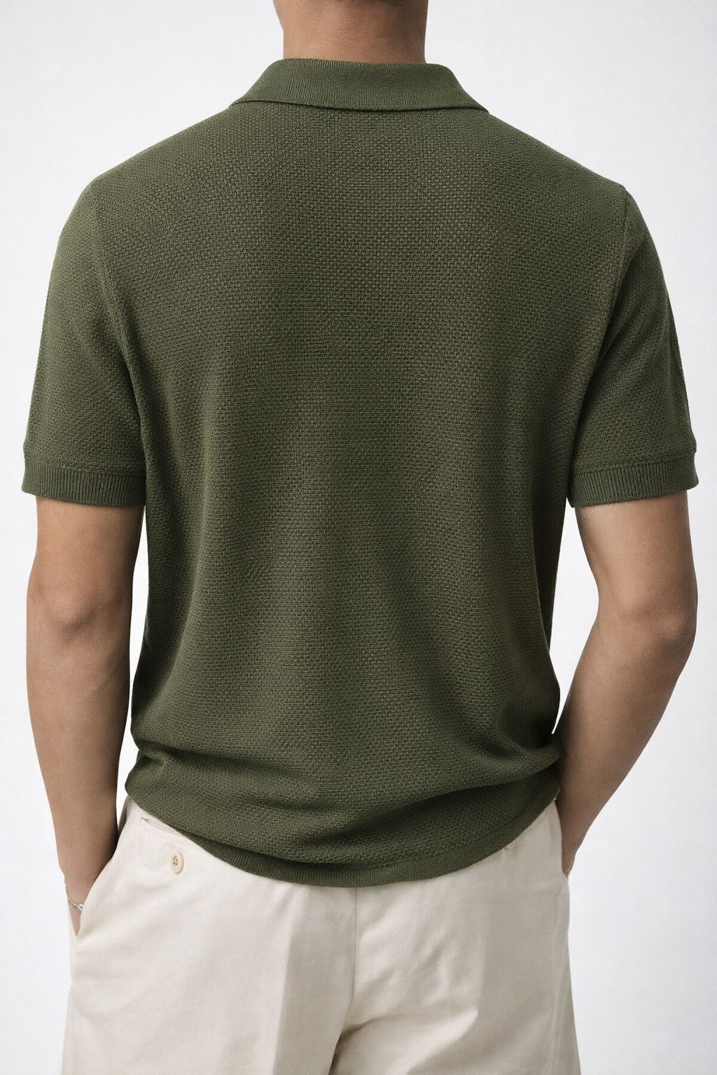 Kişilər üçün polo 1042, yaşıl, trikotaj, ölçü 3XL — Mallar, Bakı (3)